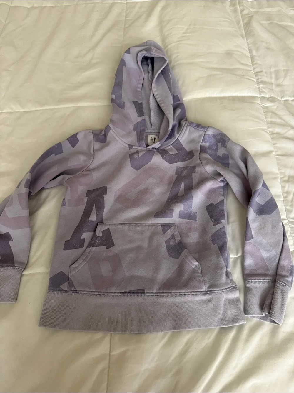 GAP Lavender Letter Print Hoodie & Jogger Set